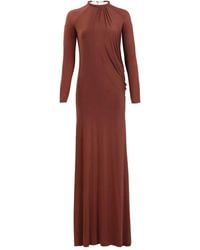 Silvia Tcherassi - Lais Draped Long-Sleeve Maxi Dress - Lyst