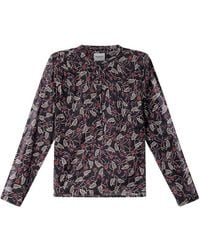 Isabel Marant - Printed Cotton Voile Blouse - Lyst