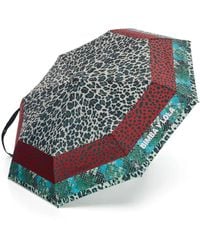 Bimba Y Lola - Leopard-Print Panel Umbrella - Lyst