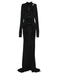 Loulou - Verziertes MAxikleid mit Cut-Out - Lyst