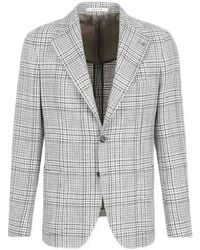 Tagliatore - Houndstooth Single-Breasted Blazer - Lyst