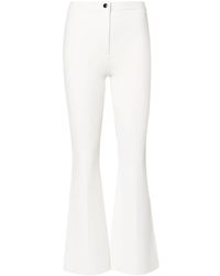 Theory - Pleat-Detail Flared Trousers - Lyst