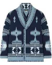 Alanui - Icon Jacquard Fringed Cardigan - Lyst