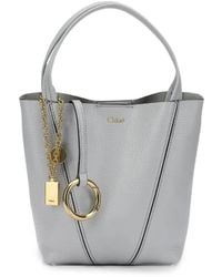 Chloé - Small Spin Grained Leather Tote Bag - Lyst