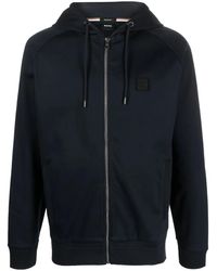 BOSS - Sudadera con capucha y parche del logo - Lyst