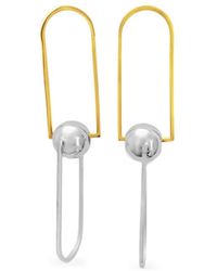 Hzmer Jewelry - Maya Mixed-Metal Dangle Earrings - Lyst