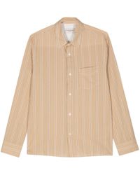 Officine Generale - Striped Cotton Shirt - Lyst