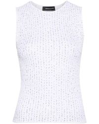 Fabiana Filippi - Ribbed-knit Cotton Top - Lyst