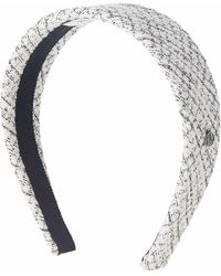 Damen Accessoires Haarbänder Maison Michel Big Wicole Fascinator Aus Taft in Weiß Haarspangen und Haarschmuck 