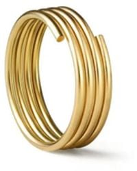Shihara - 18Kt Stack Hoop 01 Earring - Lyst