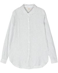 Barbour - Marine Striped Linen Shirt - Lyst