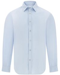 BOGGI - Striped Poplin Shirt - Lyst