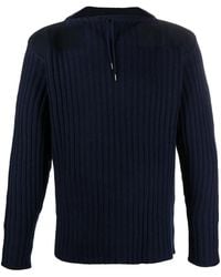 N.Peal Cashmere - Gerippter Pullover Mit Kordelzug - Lyst