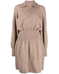 JNBY - Ribbed-Detail Knitted Midi Dress - Lyst