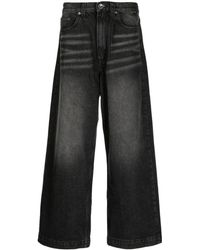 FIVE CM - High-rise Wide-leg Cotton Jeans - Lyst