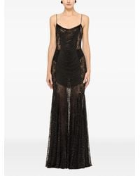 Nissa - Fringed Lace Maxi Dress - Lyst