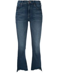 Mother Jean évasé crop - Bleu