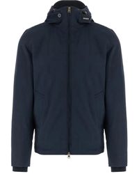 Woolrich - Abrigo Con Capucha Y Cremallera - Lyst