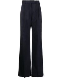 Max Mara - Pinstripe-pattern Wide-leg Trousers - Lyst