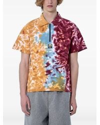 Brain Dead - Tie-Dye Zip-Collar Polo Shirt - Lyst