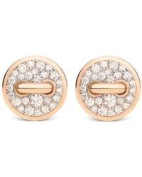 Pomellato - 18kt Rose Gold Pom-pom Dot Diamond Earrings - Lyst