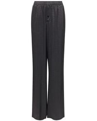 MM6 by Maison Margiela - Viscose Blend Jacquard Trousers - Lyst
