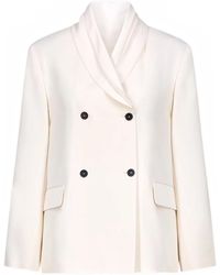 Loulou de Saison - Jiha Double-Breasted Shawl Collar Jacket - Lyst