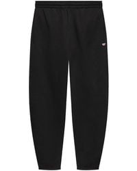 DIESEL - Cotton Sweatpants With Logo Embroidery - Lyst
