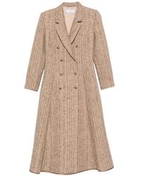 DE SANTIS - Manteau Croisé À Revers Crantés - Lyst