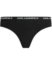 KARL LAGERFELD - Logo Thong Multiband (Pack Of Seven) - Lyst