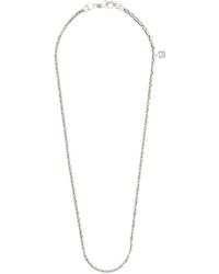 John Varvatos TWIN KEYS Men's Chain Necklace in Silver and Brass
