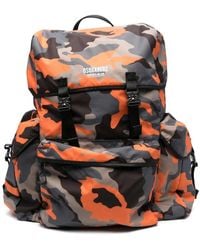 DSquared² - Camouflage Print Backpack - Lyst