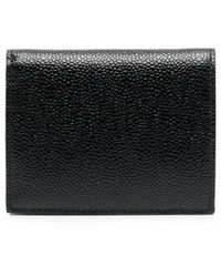 Thom Browne - Billfold With Coin Compartment In Pebble Grain - Lyst