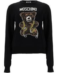 Moschino - Teddy Bear Intarsia-Knit Jumper - Lyst