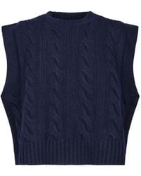 Weekend by Maxmara - Pullunder Mit Zopfmuster - Lyst