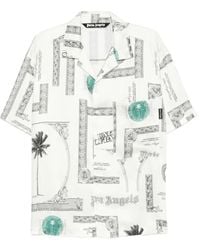 Palm Angels - Graphic-print Shirt - Lyst