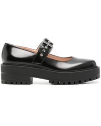 Gianvito Rossi - バックル レザーローファー - Lyst