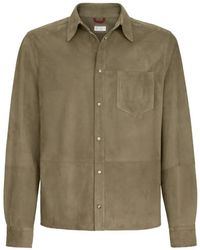 Brunello Cucinelli - Suede Overshirt - Lyst