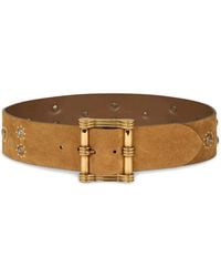 Etro - Suede Belt With Studs - Lyst