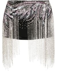 Amen - Sequin-embellished Mini Skirt - Lyst