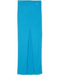 Patrizia Pepe - Ribbed Maxi Skirt - Lyst