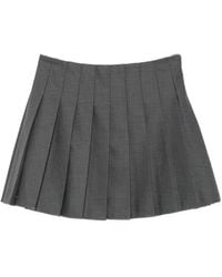 Self-Portrait - A-Line Mini Skirt With Styled Zip Closure - Lyst