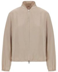 Herno - Chaqueta Bómber Con Cierre De Cremallera - Lyst