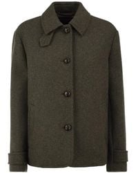 Weekend by Maxmara - Flared Virgin Wool-Blend Jacket - Lyst