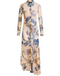Etro - Floral-Print Shirt Dress - Lyst