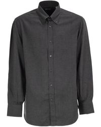 Brunello Cucinelli - Button-Down Inverted-Pleat Shirt - Lyst