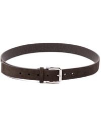Brunello Cucinelli - Silver-buckle Leather Belt - Lyst