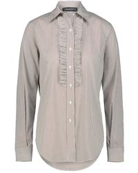 DR. HOPE - Chemise Rayée À Volants - Lyst