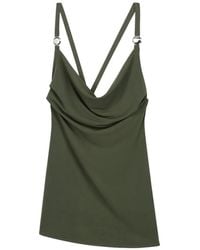 Coperni - Blouse Drapée À Bretelles Et Logo - Lyst