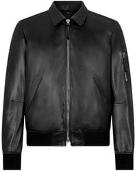 Tom Ford - Leather Bomber Jacket - Lyst